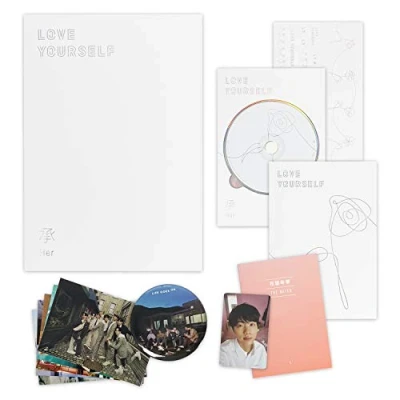 Abbildung von BTS 5th Mini Album LOVE YOURSELF 轉 HER [ L ver. ] CD + Photobook Book Photocard Sticker Pack FREE GIFT / K POP Sealed