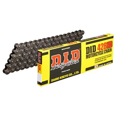 Abbildung von DID Kette 428 HD, 142 Glieder (Standard), offen mit Clipschloss
