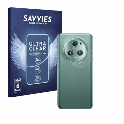 Abbildung von Savvies 6 Stück Schutzfolie für Honor Magic 5 Pro (NUR Kameraschutz) Displayschutz Folie Ultra Transparent