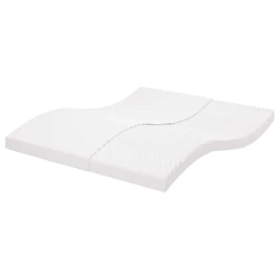 Abbildung von vidaXL Schaumstoffmatratze, Bettmatratze mit 7 Liegezonen, Matratze für Doppelbett, Kaltschaummatratze, Weiß 200x210cm Härtegrad 20 ILD