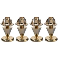 Abbildung von Monacor Spikes Set für Lautsprecher, Slim, 4 Stück, goldfarben, 12.7290