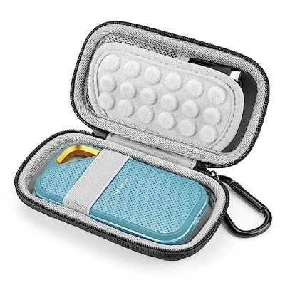 Abbildung von Yinke Tasche Case Hülle für Sandisk Extreme/Extreme Pro/WD My Passport/Crucial X8 Portable Externe SSD 500GB 1TB 2TB, Reisetasche Aufbewahrungstasche Etui (Gray)