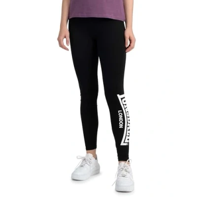 Abbildung von Lonsdale Merridge Leggings Hosen, Damen, Größe: XL, Black white