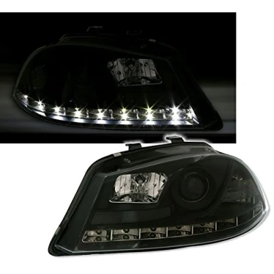 Abbildung von AD Tuning GmbH &amp; Co. KG Scheinwerfer Set mit LED Tagfahrlicht Optik in Schwarz