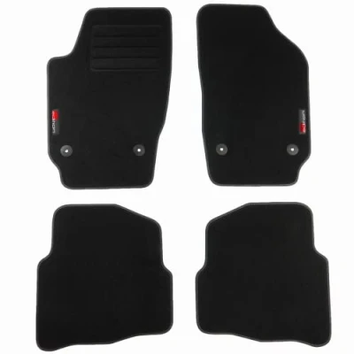 Abbildung von TEXER Textil Fußmatten passend für Seat Ibiza 3 III 6L Bj. 2002 2008 mit Logo