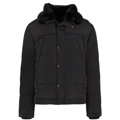 Abbildung von Urban Classics Puffer WITH Detachable Winterjacke, Herren, Größe: Large, Black
