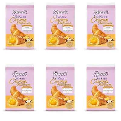 Abbildung von Testpaket Bauli Cornetti Croissant brioche kekse kuchen mit creme Custard italien 5 packs