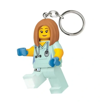 Abbildung von LEGO Krankenschwester LED Schlüsselanhänger