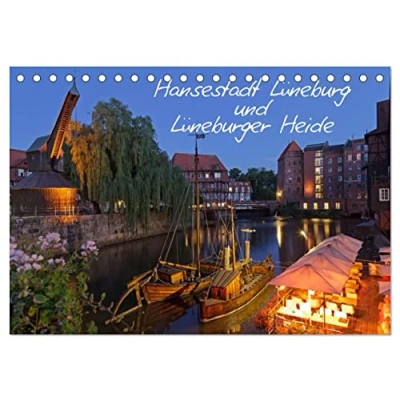 Abbildung von Hansestadt Lüneburg und Lüneburger Heide (Tischkalender 2025 DIN A5 quer), CALVENDO Monatskalender