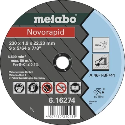 Abbildung von Metabo 616274000, Schneidedisk, Flache Mitte, Stahl, Metabo, 2,22 cm, 23 cm