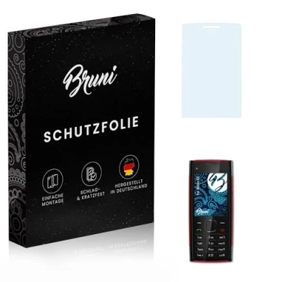 Abbildung von Bruni Schutzfolie kompatibel mit Nokia X2 Folie, glasklare Displayschutzfolie (2X)