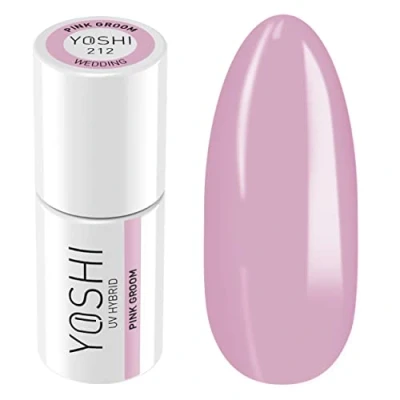 Abbildung von Yoshi Hybrid Nagellack Rosa Professionell Ständig 6ml UV Lack für Nails Nail Art Maniküre Zubehör LED und Lampe mit Praktisch Pinsel WEDDING PARTY