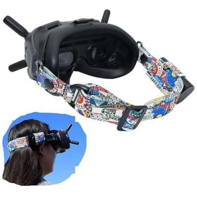 Abbildung von Tmom Verstellbarer Kopfbügel für DJI FPV Brille V2 Kopfband VR Brillen Festen Stirnband Videobrille Personalisierte Accessoires (Kopfgurt)