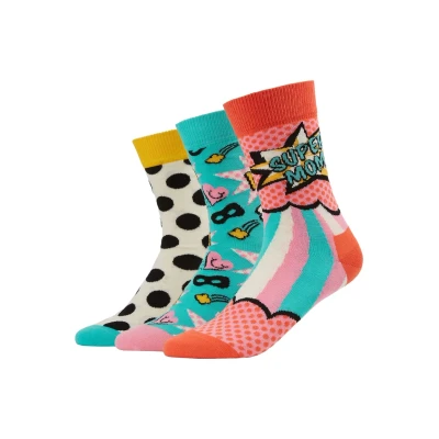 Abbildung von Happy Socks Damen Mother&#039;s Day Gift Box Socken, Mehrfarbig (Multicolour 430), 4/7 (Herstellergröße: 36 40) (3er Pack)