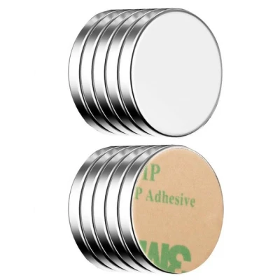 Abbildung von ECENCE Magnet Neodym Klebe Magnete 10x selbstklebend rund (10 St)