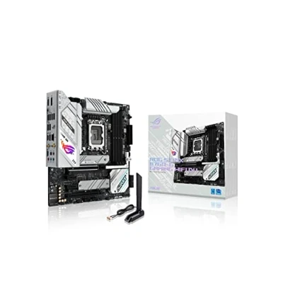 Abbildung von Asus ROG STRIX B760 G Mainboard Aura Sync RGB Beleuchtung, (GAMING WiFi D4 Sockel, 1 St., RAM 128 GB), Intel, LGA 1700, mATX, DDR4, PCIe, 5.0 6E