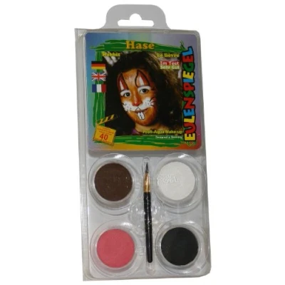 Abbildung von Eulenspiegel 204573 Schmink Set Hase, für ca. 40 Masken, Schminkfarben, Karneval, Mottoparty