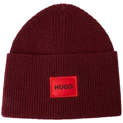 Abbildung von HUGO XAFF Unisex Mütze, Größe: One Size, Dark pink