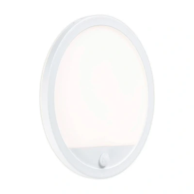 Abbildung von Paulmann LED Außen Wandleuchte &quot;Außenpanel Lamina IP44 rund 280mm 14W 1150lm 230V Kunststoff&quot;, 1 flammig, Backlight Bewegungsmelder insektenfreundlich tunable warmwhite