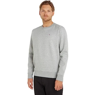 Abbildung von Tommy Jeans Regular C NECK Sweatshirt, Herren, Größe: 60, Grey heather