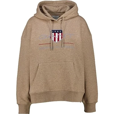 Abbildung von GANT REL Archive Shield Kapuzenpullover, Damen, Größe: 42, Sand