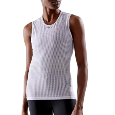 Abbildung von Craft Stay Cool Mesh Superlight Sleeveless Top Sport Unterhemd Ärmellos für Damen Sporttop (Gr. XS XXL), Weiß