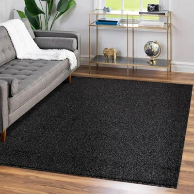 Abbildung von Teppium Teppich Unicolor Einfarbig, Rechteckig, Höhe: 11 mm, Einfarbig Kurzflor Wohnzimmer verschiedene farben und größen