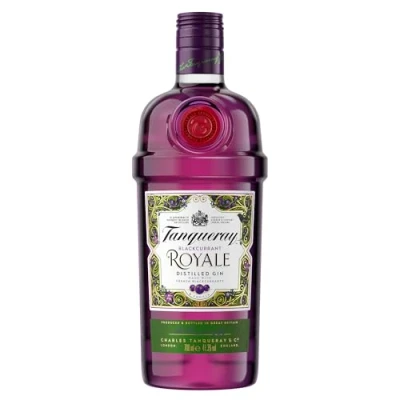 Abbildung von Tanqueray Blackcurrant Royale Gin Leckeres Johannisbeer Aroma Empfohlen für Tonic &amp; Cocktails 41,3% vol 700ml Einzelflasche