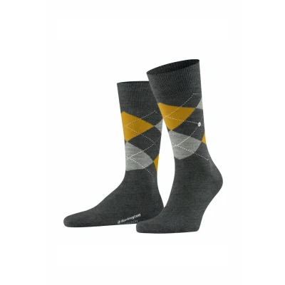 Abbildung von Burlington Edinburgh Socken, Herren, Größe: 41 46, Asphalt mel
