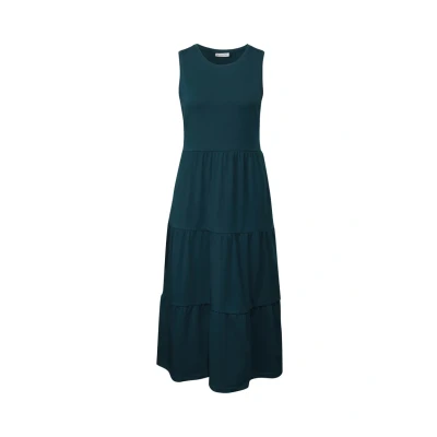 Abbildung von Street One MIT Volants Jerseykleid, Damen, Größe: 40, Türkis