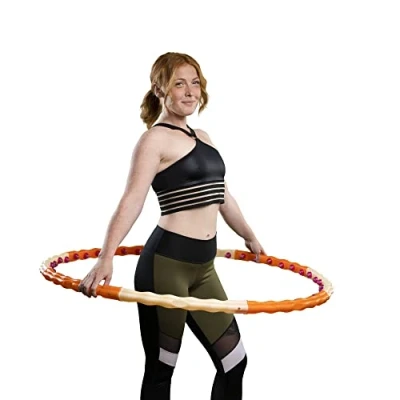 Abbildung von hoopomania Magnetic Hoop [1,2 kg] Massage Hula Reifen für Fortgeschrittene Hooper