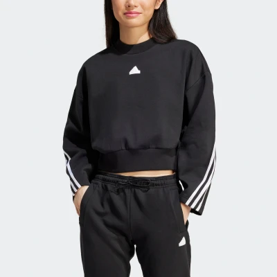 Abbildung von adidas Sportswear Future Icons Three Stripes Sweatshirt, Damen, Größe: XXL, Black