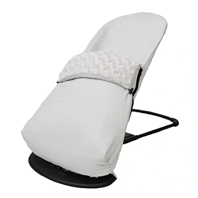 Abbildung von Bezug + Fußsack für BabyBjörn Balance Soft (Ersatz Originalpolster), hypoallergen, hyperweich, atmungsaktiv (Piqué Cotton Gray)