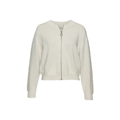 Abbildung von Vivance Ajourstrickjacke, mit Häkeldetails am Ärmel, kuschelweicher Cardigan, modisch