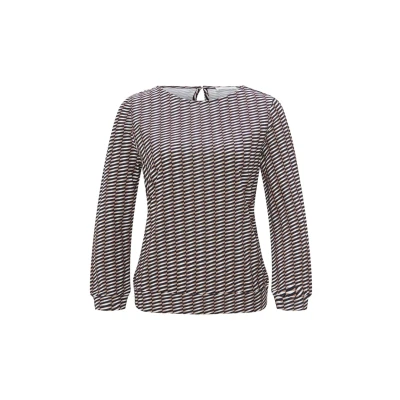 Abbildung von Opus Dreiviertelarm Susta Langarmshirt, Damen, Größe: 44, Warm taupe
