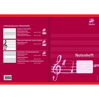 Abbildung von Staufen® Notenheft DIN A4 8 Blatt
