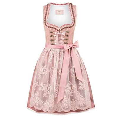 Abbildung von Stockerpoint Damen Dirndl Sylvie Kleid für besondere Anlässe, Altrosa, 48