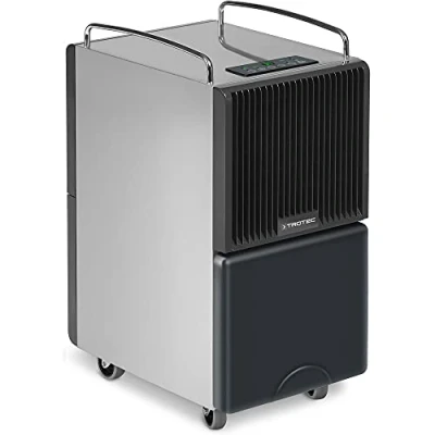 Abbildung von TROTEC Luftentfeuchter TTK 122 E mit Heißgas Abtausystem, für 300 m3 Räume, Entfeuchtung 40,00 l/Tag, Tank 8,00 l, Wäschetrocknungsfunktion 24 Stunden Timer
