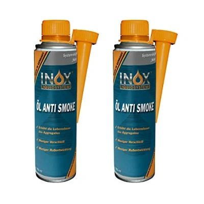 Abbildung von INOX® Öl Anti Smoke Additiv, 2 x 250 ml Zusatz verringert Rauch und Rußbildung bei allen 4 Takt , Diesel gasbetriebenen Motoren