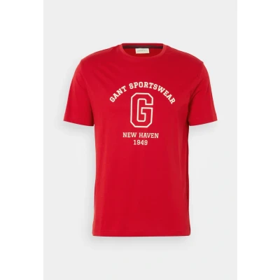 Abbildung von GANT Graphic Tshirt print, Herren, Größe: Small, Ruby red