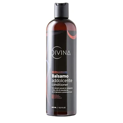 Abbildung von Softening Conditioner mit natürlichen Extrakten für gewelltes, lockiges, supergelocktes und Afro Haar Natural&amp;Amazing von DIVINA BLK (400ml)