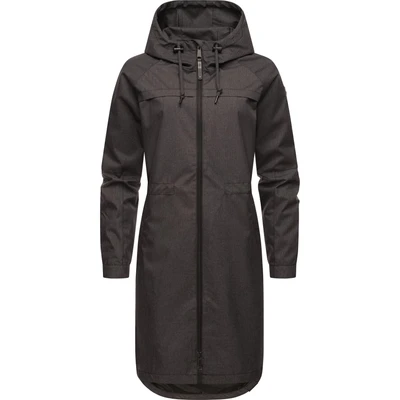 Abbildung von Ragwear Belinka Regenjacke / wasserabweisende Jacke, Damen, Größe: 4XL, Dark grey melange