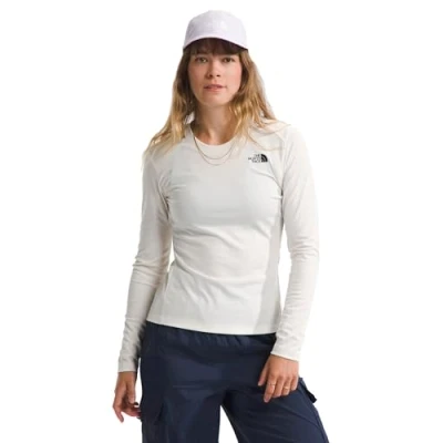 Abbildung von The North Face Airlight HIKE Langarmshirt, Damen, Größe: XS, White dune