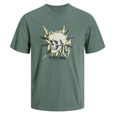 Abbildung von Jack &amp; Jones Junior Jorheavens CREW NECK Tshirt print für Kinder, Größe: 128, Laurel wreath