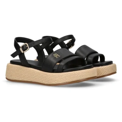 Abbildung von Tommy Hilfiger Erika Riemensandalette für Kinder, Größe: 33, Black Schuhe