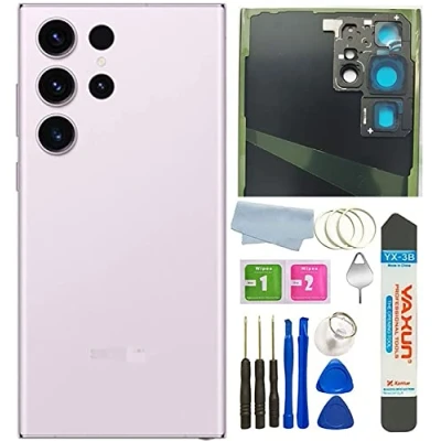 Abbildung von Galaxy S23 Ultra Back Glass Cover Housing Door Ersatz für Samsung 5G mit Vorinstallierten Klebebändern (Nicht geeignet / S23+ Plus) (Lavendel)