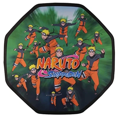 Abbildung von Konix Naruto Shippuden Gaming Bodenmatte 98 x cm für Bürostuhl rutschfeste Beschichtung Motiv Multi Cloning