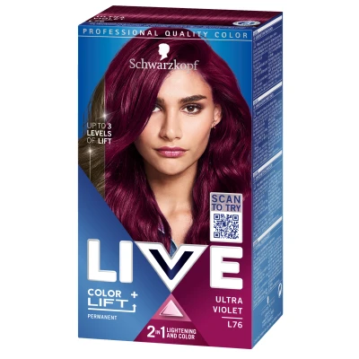 Abbildung von Schwarzkopf LIVE Intense Color L76 Ultra Violet
