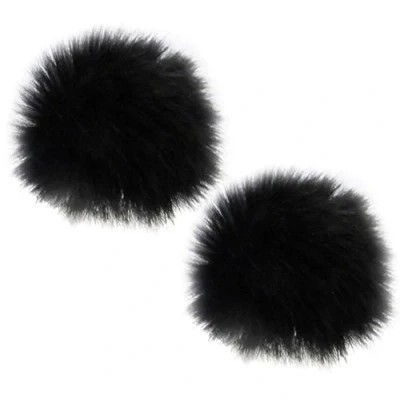 Abbildung von keepdrum 2x WS05 Mini Fell Windschutz für Lavalier Mikrofone Ansteckmikrofone und Headsets