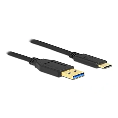 Abbildung von Delock SuperSpeed USB (USB 3.2 Gen 1) Kabel Typ A zu Type C 3 m, schwarz